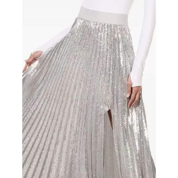 alice olivia ivey sunburst pleated maxi dress Alice + Olivia Ivey Maxi Dress In Natural - 60% Off
